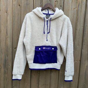Champion Sherpa Hoodie Jacket Medium